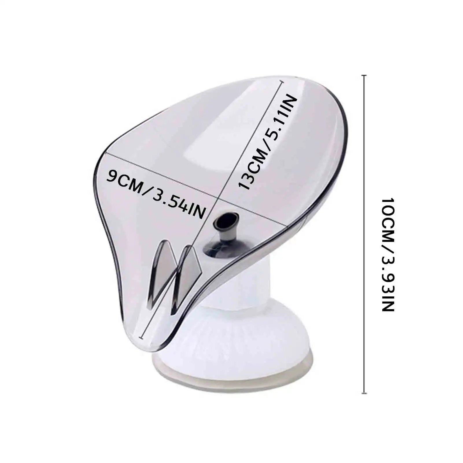 

Soap Drain Holder Leaf-Shape Decorative Plastic Soap Box