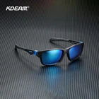 Мужские поляризационные солнцезащитные очки KDEAM TR90, классные Квадратные Солнцезащитные очки для вождения UV400, гибкая Ультралегкая оправа с футляром