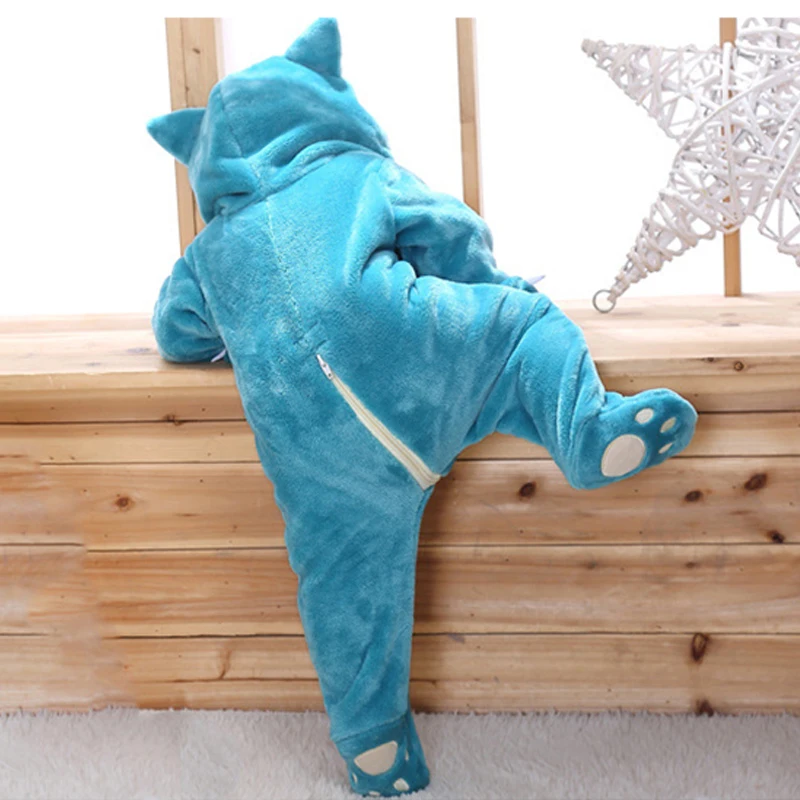 

Hot Kawaii Baby Corgi Dog Animal Pajamas Long Sleeve Cute Anime Rompers Hooded Boys Girls Fantasia Warm Cotton Jumpsuit Clothes