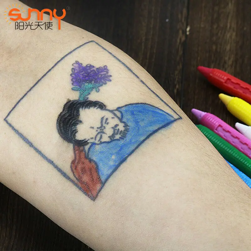 Карандаши для краски тела 16 видов цветов карандаши рисования лица карандашей