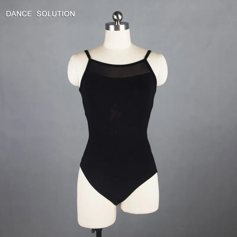 Балетное трико для взрослых и женщин черная кофта танцевальный боди одежда