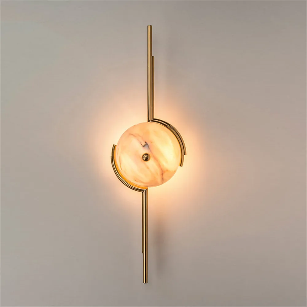 Lâmpada de Parede Iluminação para Casa Moderno Interior Mármore Decoração Design Criativo Sala Estar Quarto Lâmpada – ac 220v Led