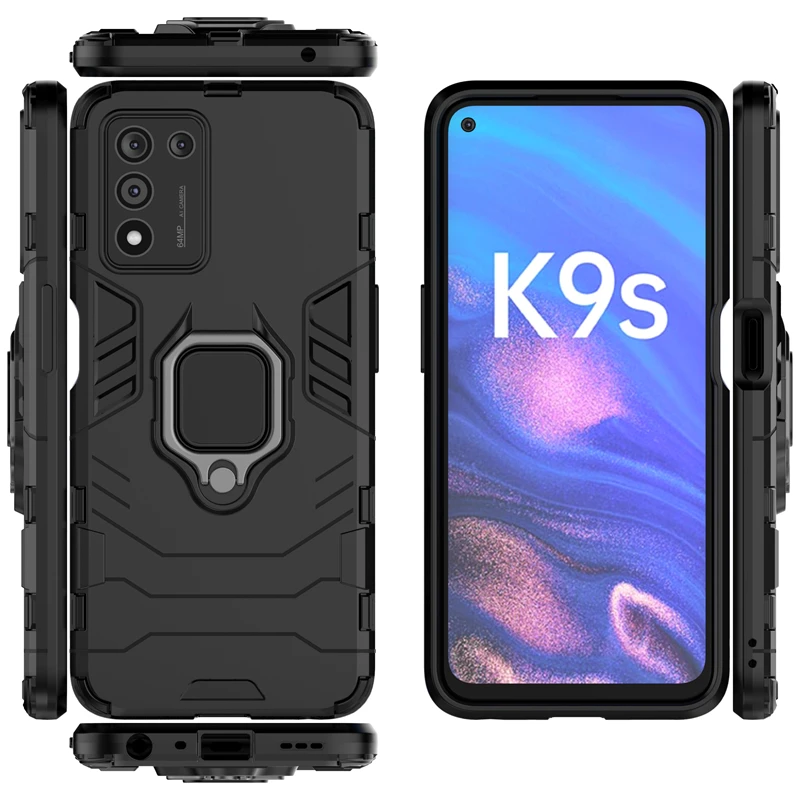 for oppo realme q3s case armor magnetic suction stand full cover for realme q3s 5g case cover for realme q3s q3t q3i q3 pro 7 8i free global shipping