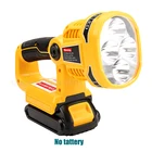 Для dewalt (без аккумулятора, без зарядного устройства) пистолетпортативный 12 Вт 18 в светодиодный фонарик литиевая батарея USB уличное аварийное освещение