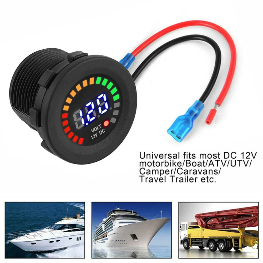 

LED LED Panel Voltmeter Panel Digital Meter Display Voltmeter Motorcycle