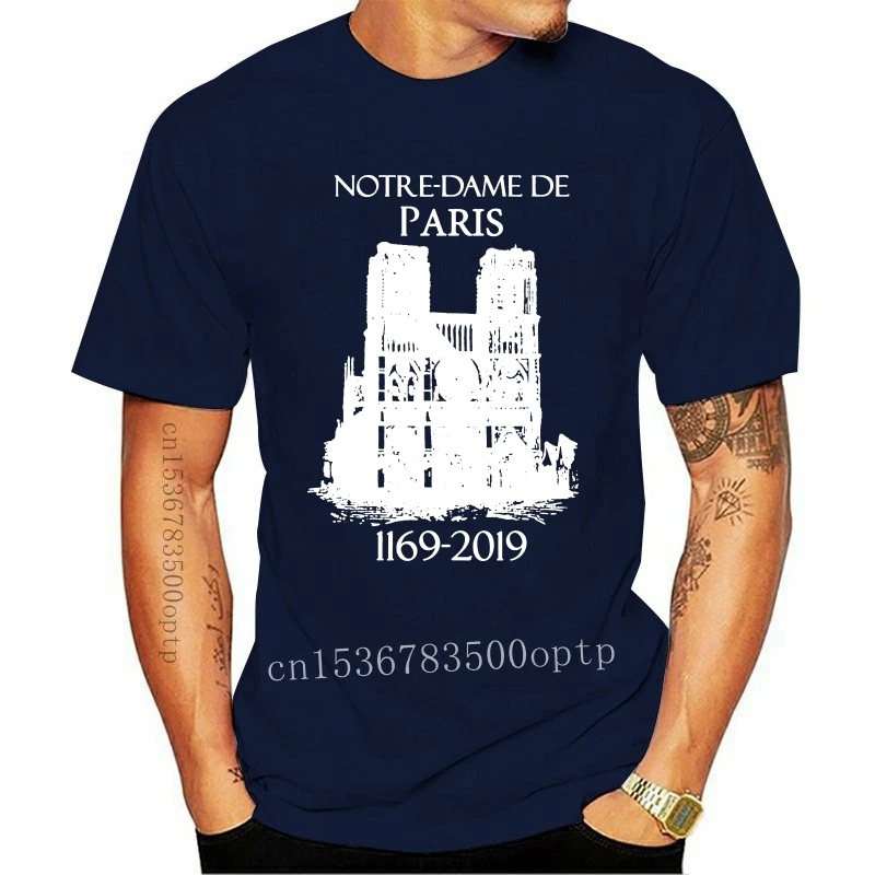 Новинка 2021 крутая Винтажная футболка в стиле Парижа французского города Нотр-Дам