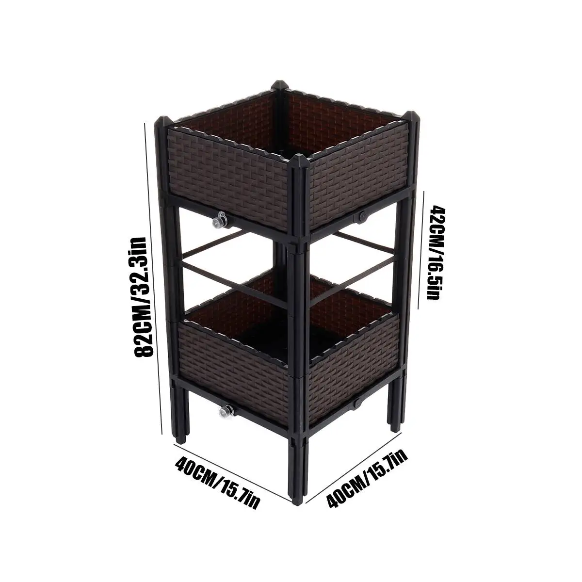 

Brown Planting Box European Family Balcony Vegetable Pot Large Plastic Flower Pot One Meter Vegetable Garden