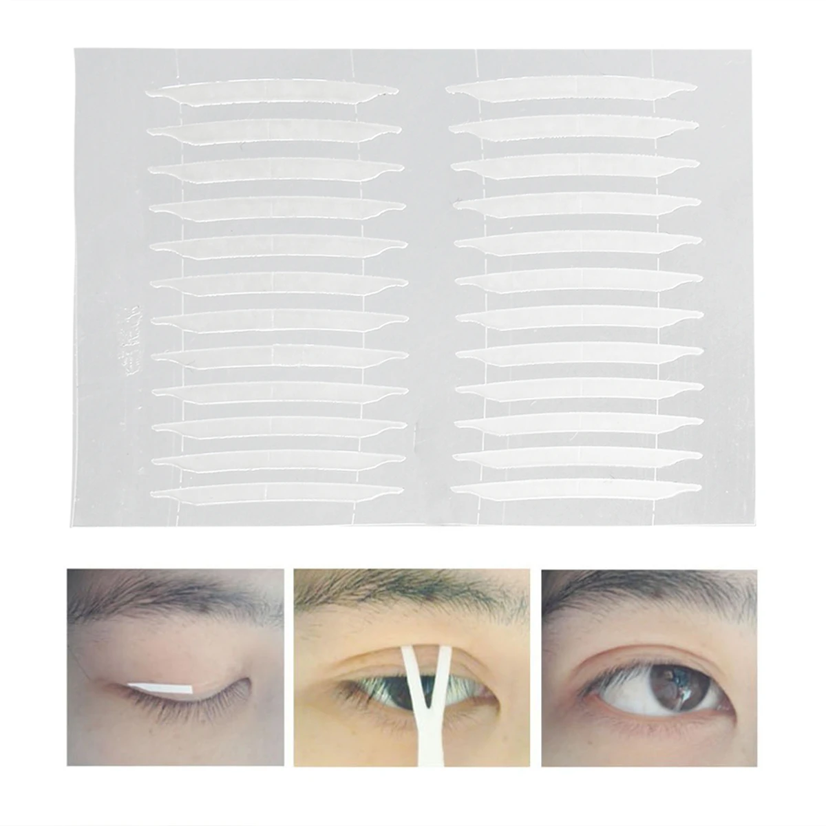 

Makeup Tools Kit 3D Stickers Eye Invisible Double Side Transparent Eyelid Tape Trial Stiker Eyes Makeup Tape