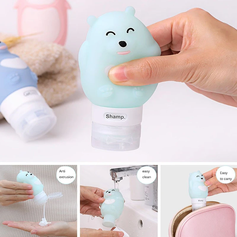 Набор силиконовых бутылок для путешествий дорожные бутылки контейнер пищевых