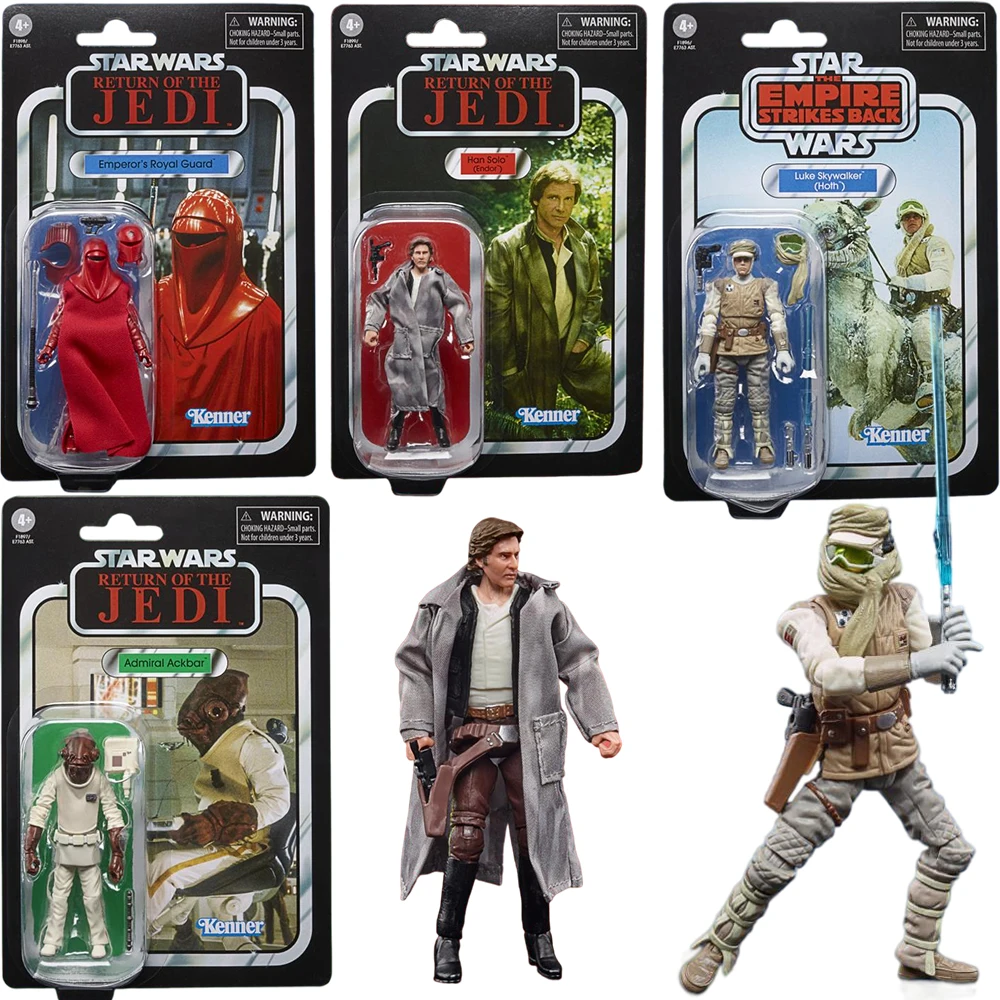 

Hasbro Star Wars Return of The 3.75-inch Emperors Royal Guard Luke Skywalker Admiral Ackbar Han Solo Collectible Action Figure