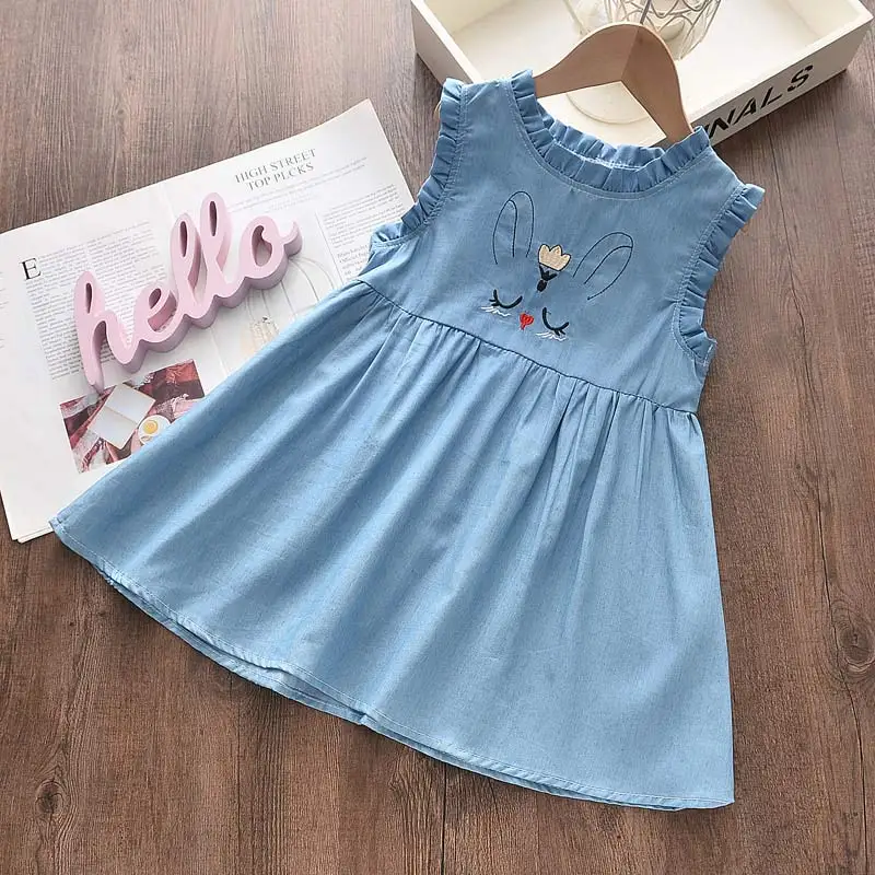 Bear Leader Summer Girls Dress Clothes Flower Princess Children Baby Casual Wear Layered | Детская одежда и обувь