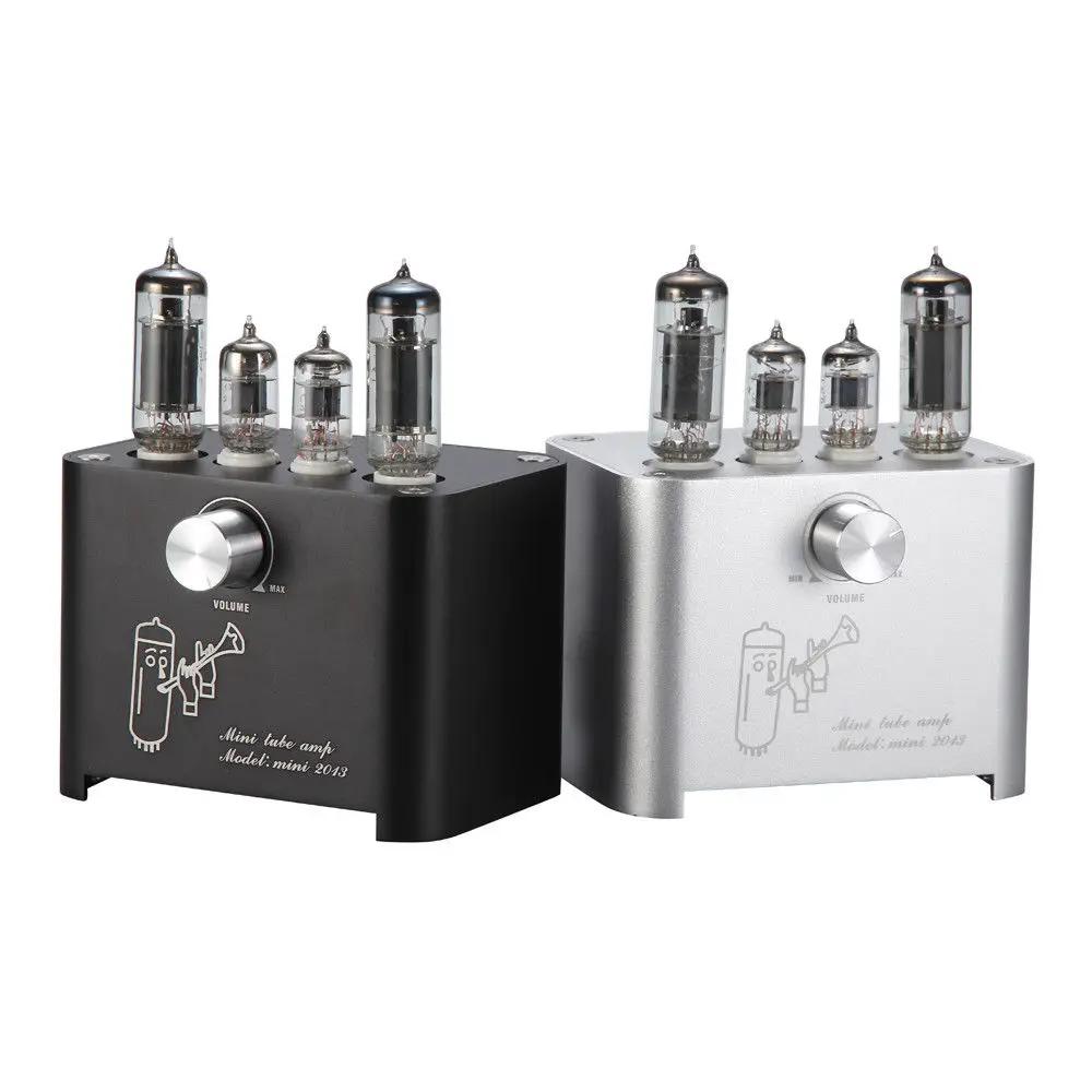 Douk аудио мини 6J1+ 6P1 вакуумный ламповый усилитель стерео HiFi Настольный усилитель клапана мощности 3 Вт+ 3 Вт