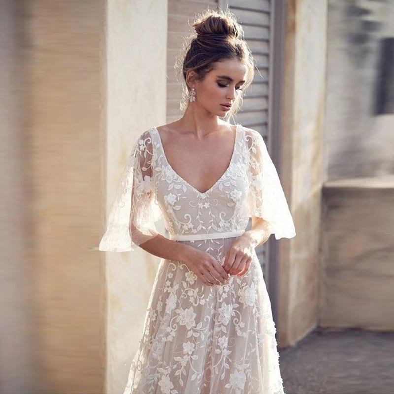 Элегантное Белое Женское длинное платье летнее Сексуальное Кружевное Платье