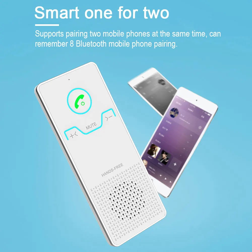 BT5.0 новый автомобильный bluetooth приемник с солнцезащитным козырьком беспроводная