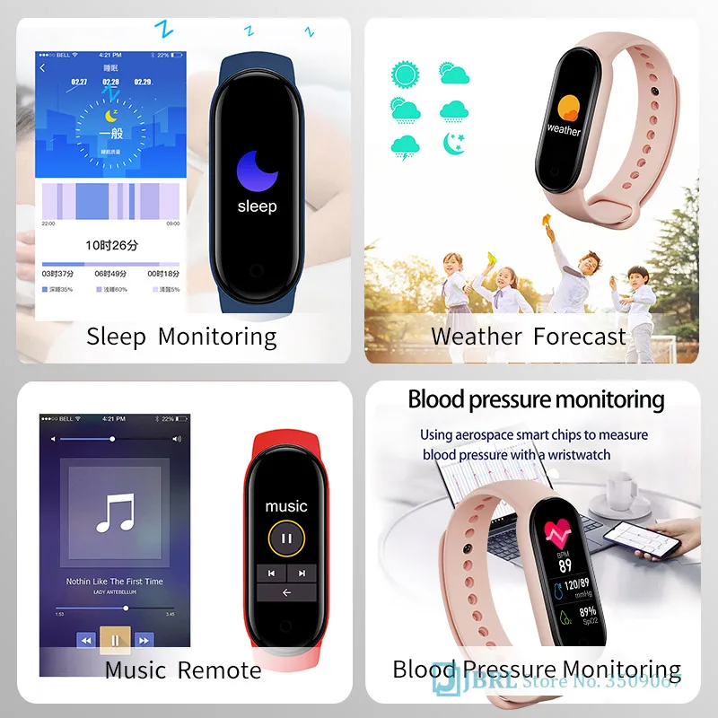 M6 Children Smart Watch Kids For girls boys Heart Rate Monitor Smartwatch Fitness Tracker Smartband Electronics Android IOS | Электроника
