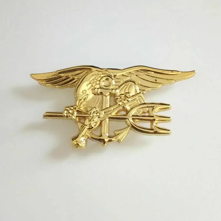 Военно-морской котик США Орел якорь тройной медаль эмблема Униформа значок брошь