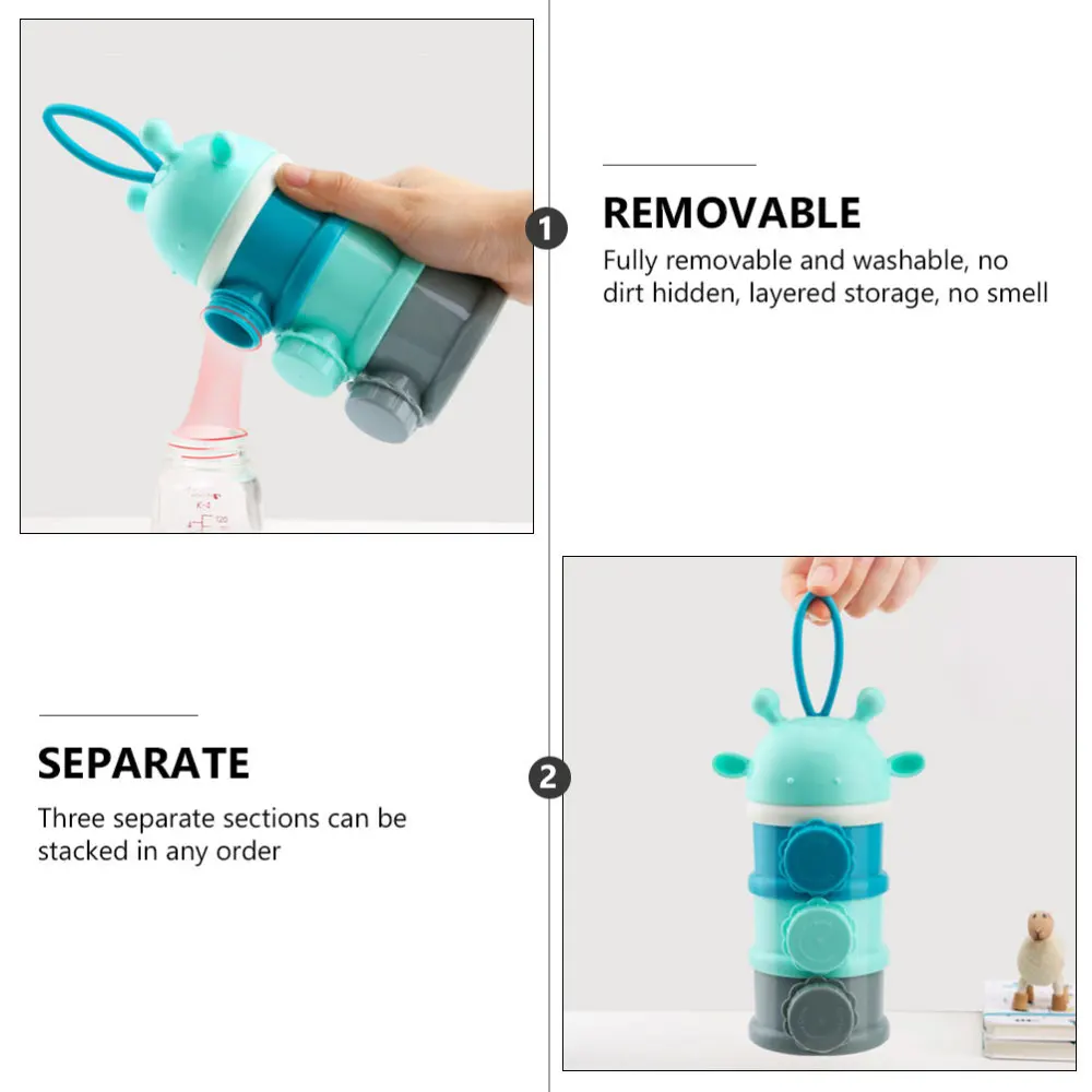 

2pcs Multilayer Baby Food Storage Containers Baby Divided Storage Tank