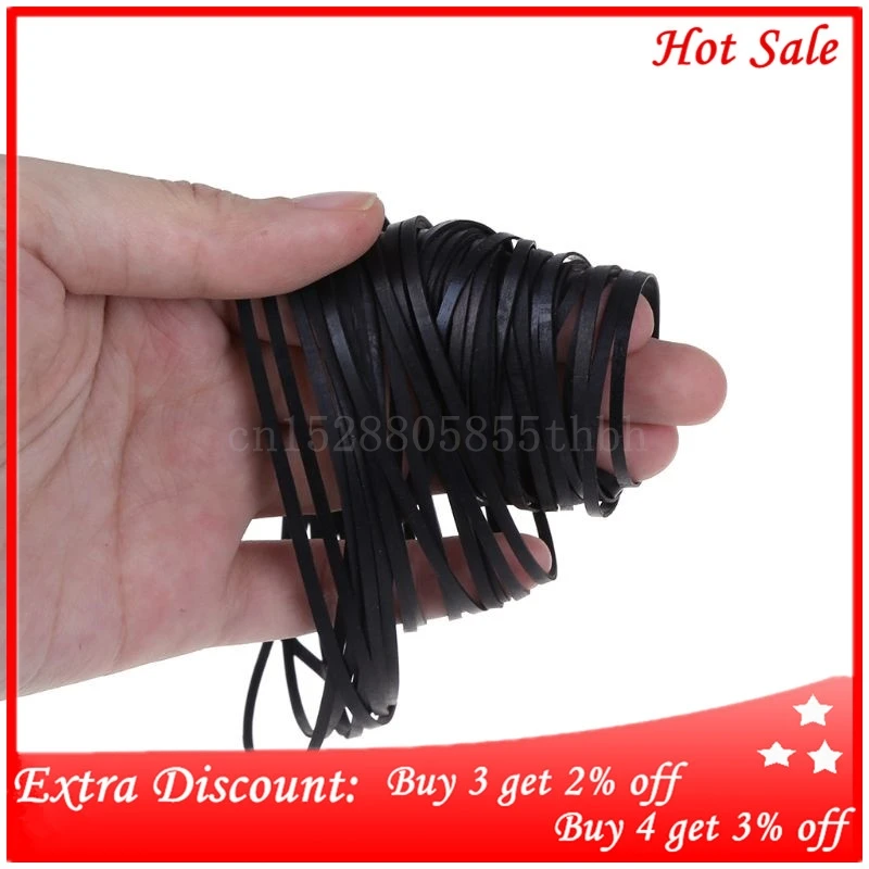 2mm Width Universal Mix Cassette Tape Machine Belts Assorted Common Flat Rubber Belt for Recorders Walkman CD DVD Drive 50PCS |