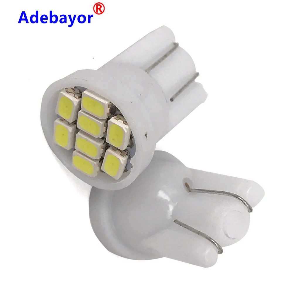 500 шт. Акция светодиодные T10 8 smd 1206 светодиодов 8SMD светильник 194 168 192 W5W 3020