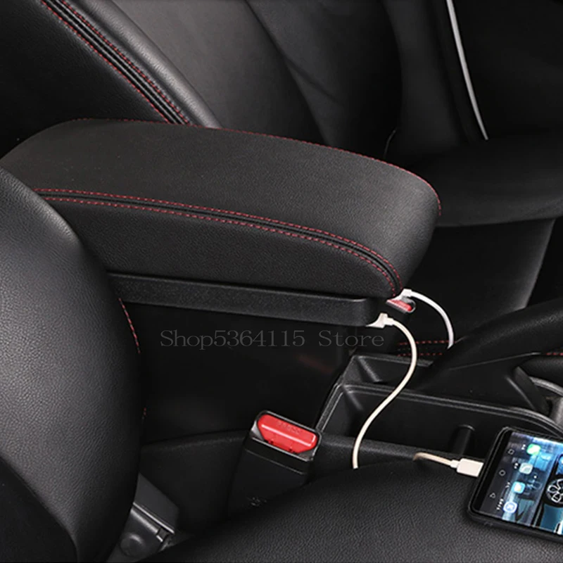 Автомобильный подлокотник для Peugeot 206 + 207 Compact 2009-2012 центральный из искусственной