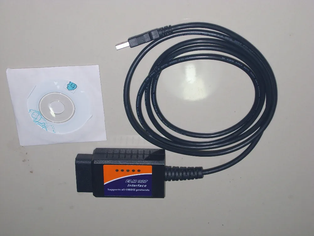Автомобильный диагностический инструмент OBD2 ELM327 считыватель кодов USB 327