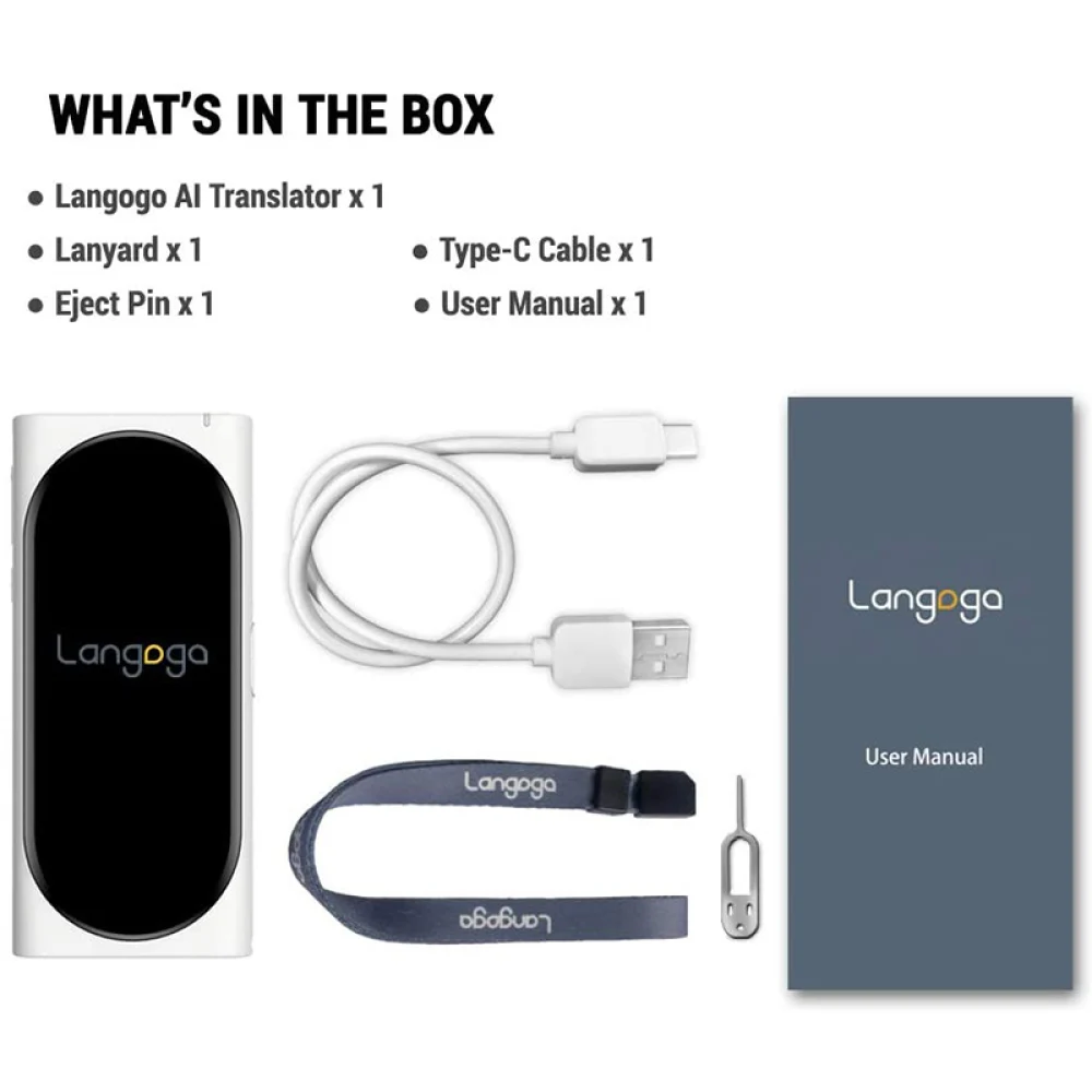 Langogo Genesis Smart Instant Voice Offline Translator Real Time Multi-Languages Translation Portable Tool images - 6
