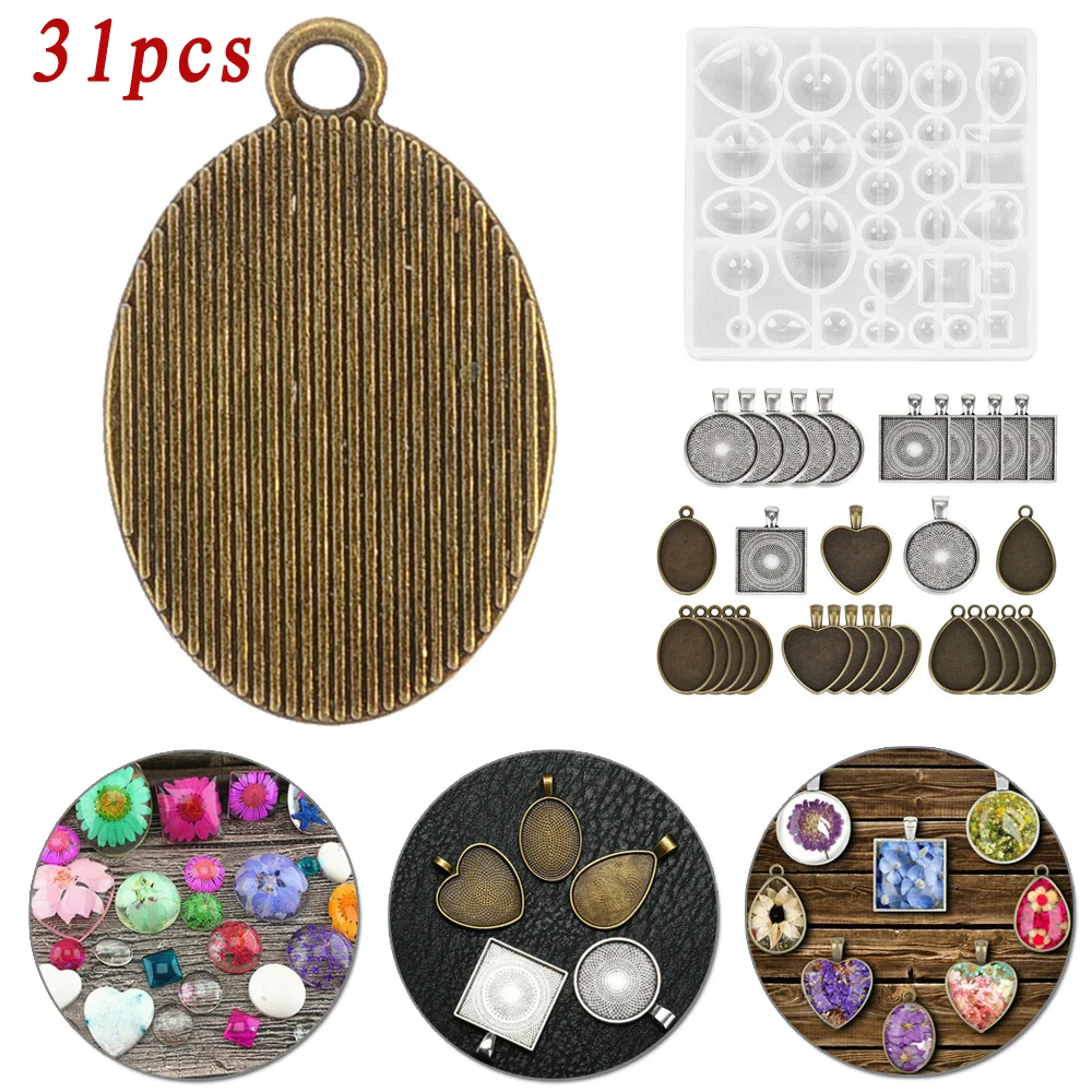 31 шт./компл. силиконовая форма для изготовления Подвески Ювелирные изделия из