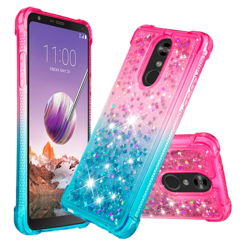 Милые блестящие зыбучие пески чехол для телефона LG Aristo2 плюс LV3 2018 Stylo Q Stylus 4 Stylus4