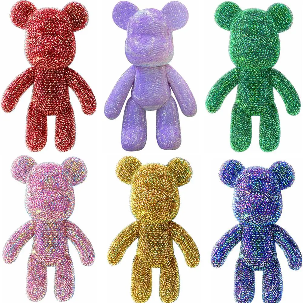 

DIY Handmade Diamond Bear Figurines For Interior Rhinestone Aesthetic Room Decor Kawaii Accessories Ornaments Home Decorations