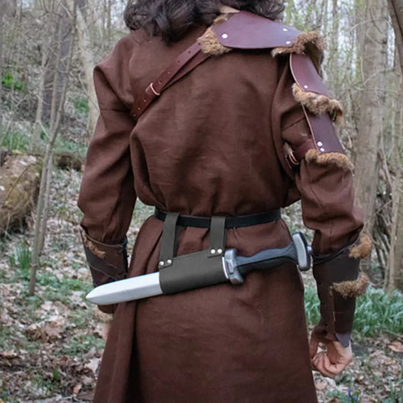 Готический Темный убийца задний кинжал ножны скаббард средневековые саксоны Seax