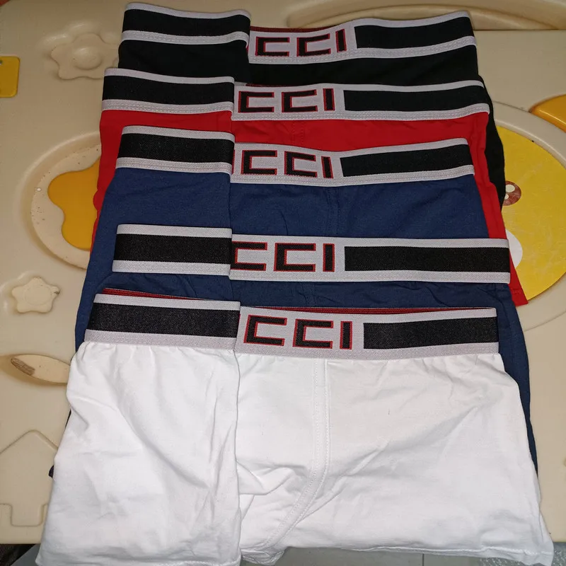 

5 PCS GU-home Men Underwear Boxers Male Underpants Cotton Breathable Soft High Elasticity Sexy Like Best Gift