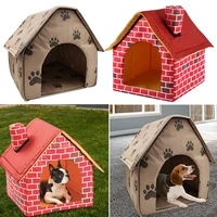 portable dog house foldable winter warm cotton soft pet bed nest tent cat puppy kennel pet bed nest tent
