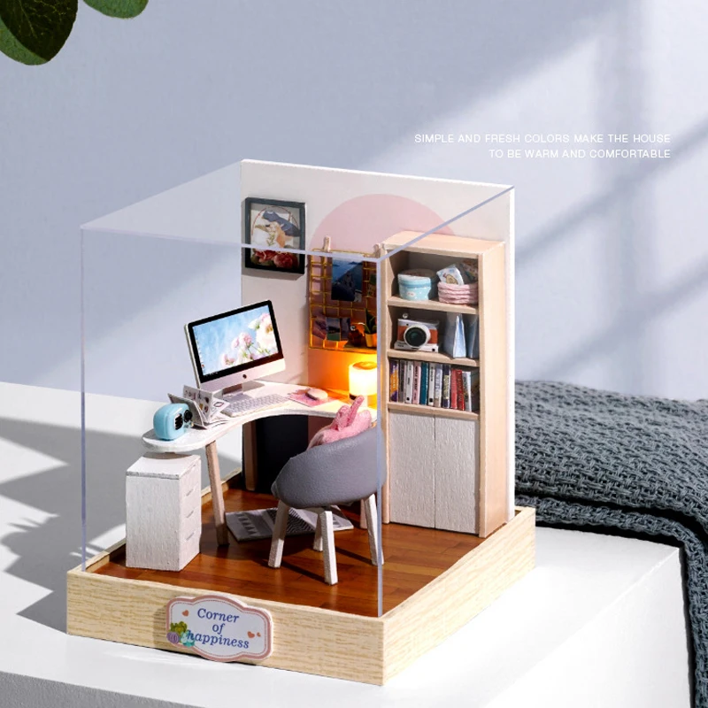 Кукольный дом игрушки для детской мебели коробка театра DIY кукольный домик