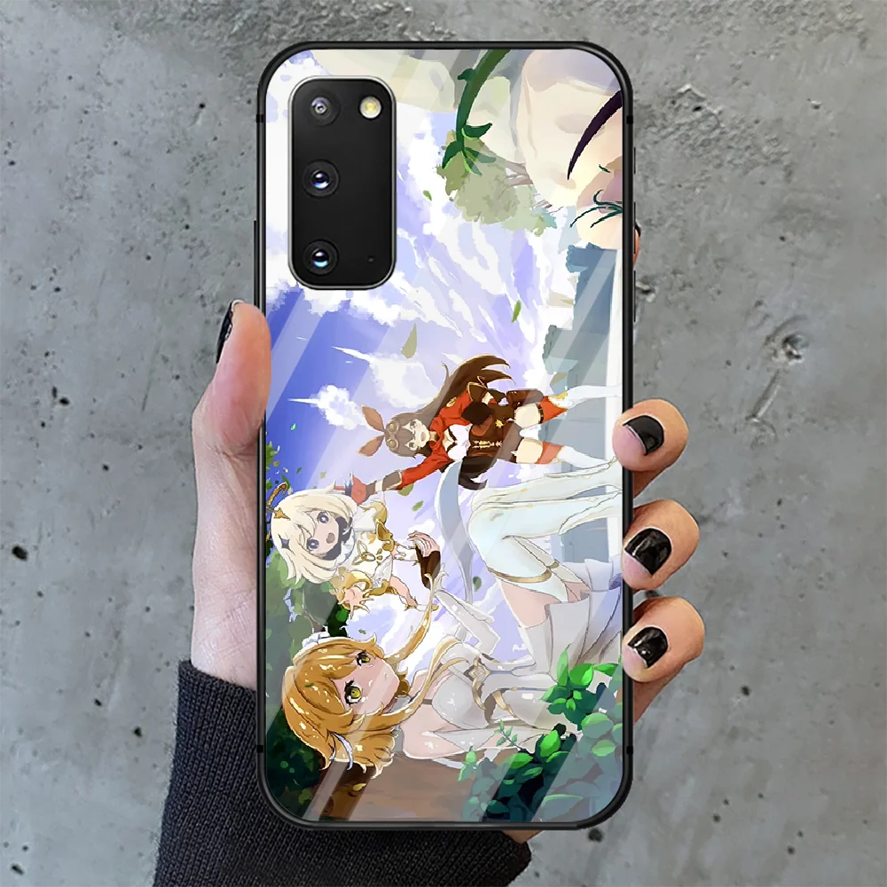 

Hot New Game Genshin Impact Phone Tempered Glass Case Cover for Samsung Galaxy A M 12 20 21 30 31 40 50 51 52 70 71 72 E S