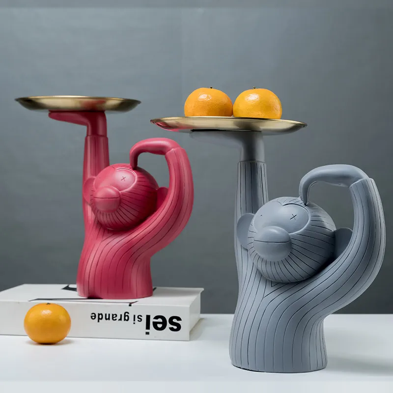 

Поднос для десерта, торта, закусок, блюдо, креативная фотостатуя в нордическом современном стиле, Декор для дома, гостиной