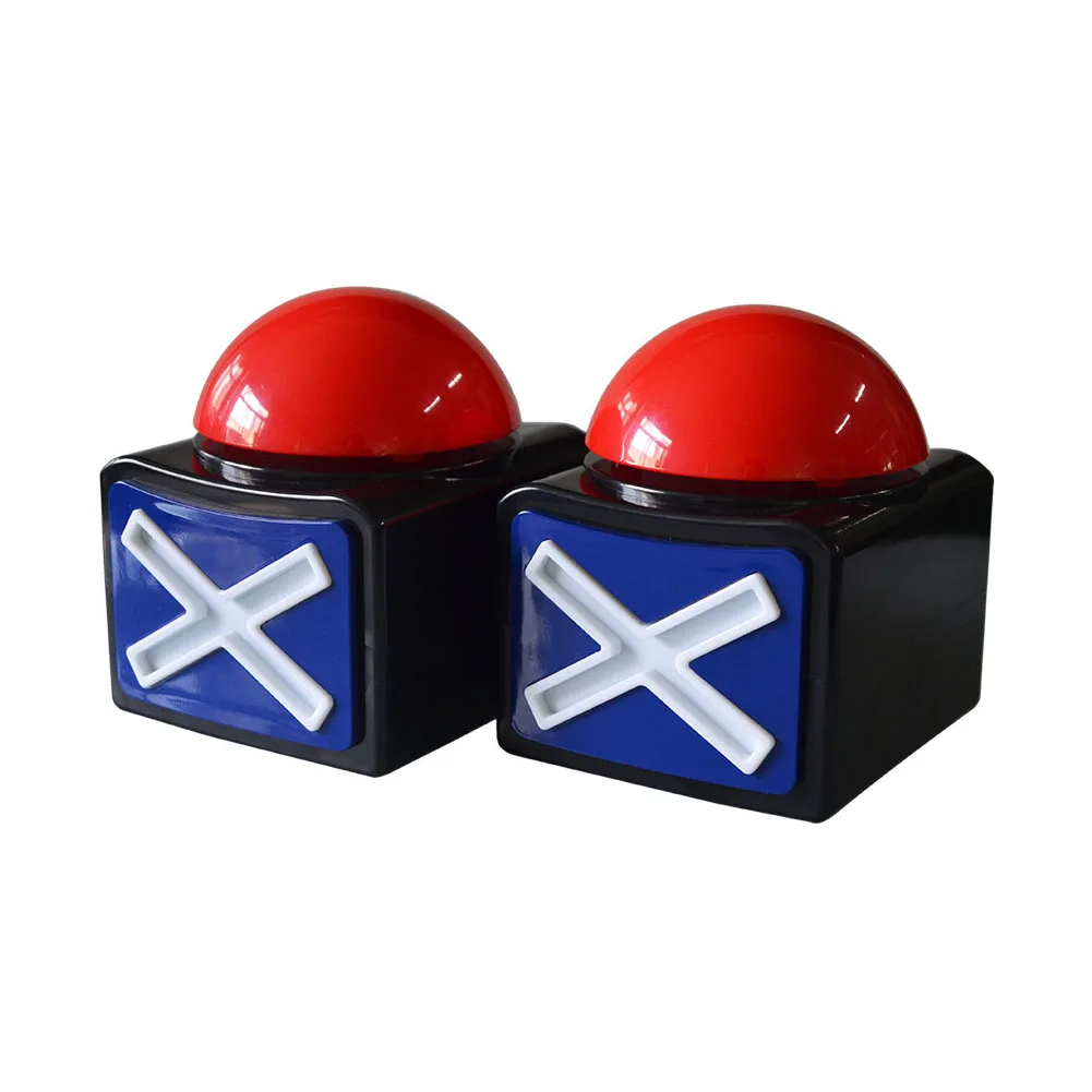 ABS шуточное кольцо веселая розыгрыш семейный звук светильник свет кнопка тревоги