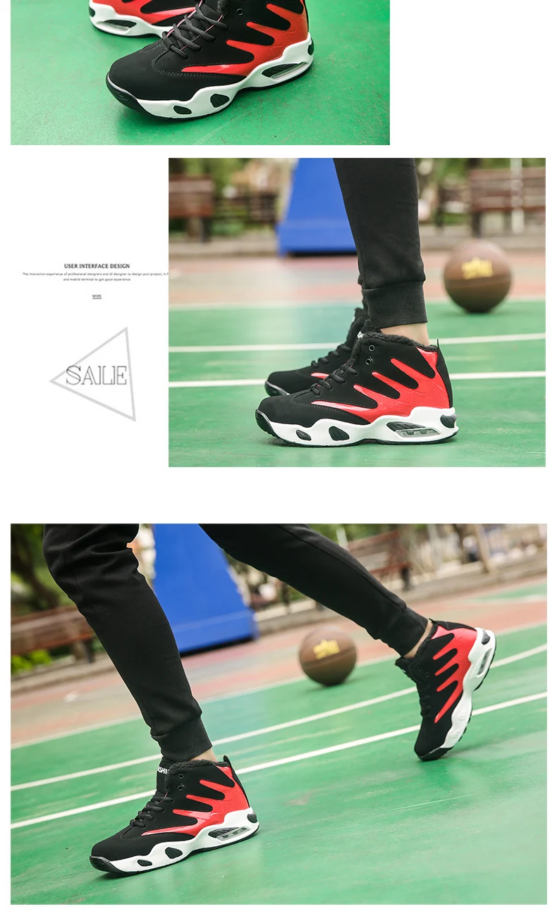 Shoes Men Sneakers Plush Warm Snow Boots Men Boots Fashion Hip Hop Shoes Men Sneakers Casual Shoes tenis masculino adulto AODLEE