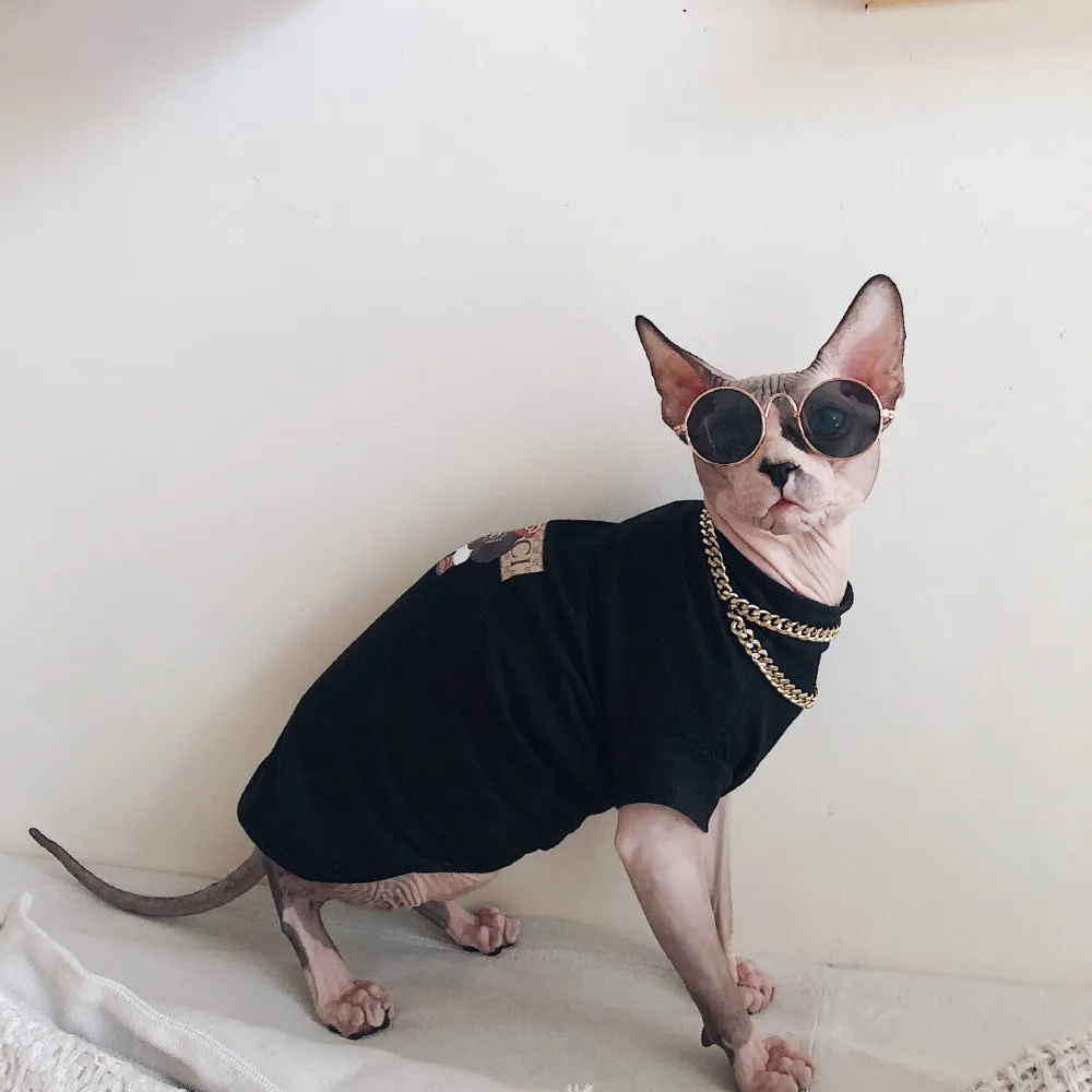 Devon Sphinx одежда безволосая для кошек домашних животных 100% хлопчатобумажная