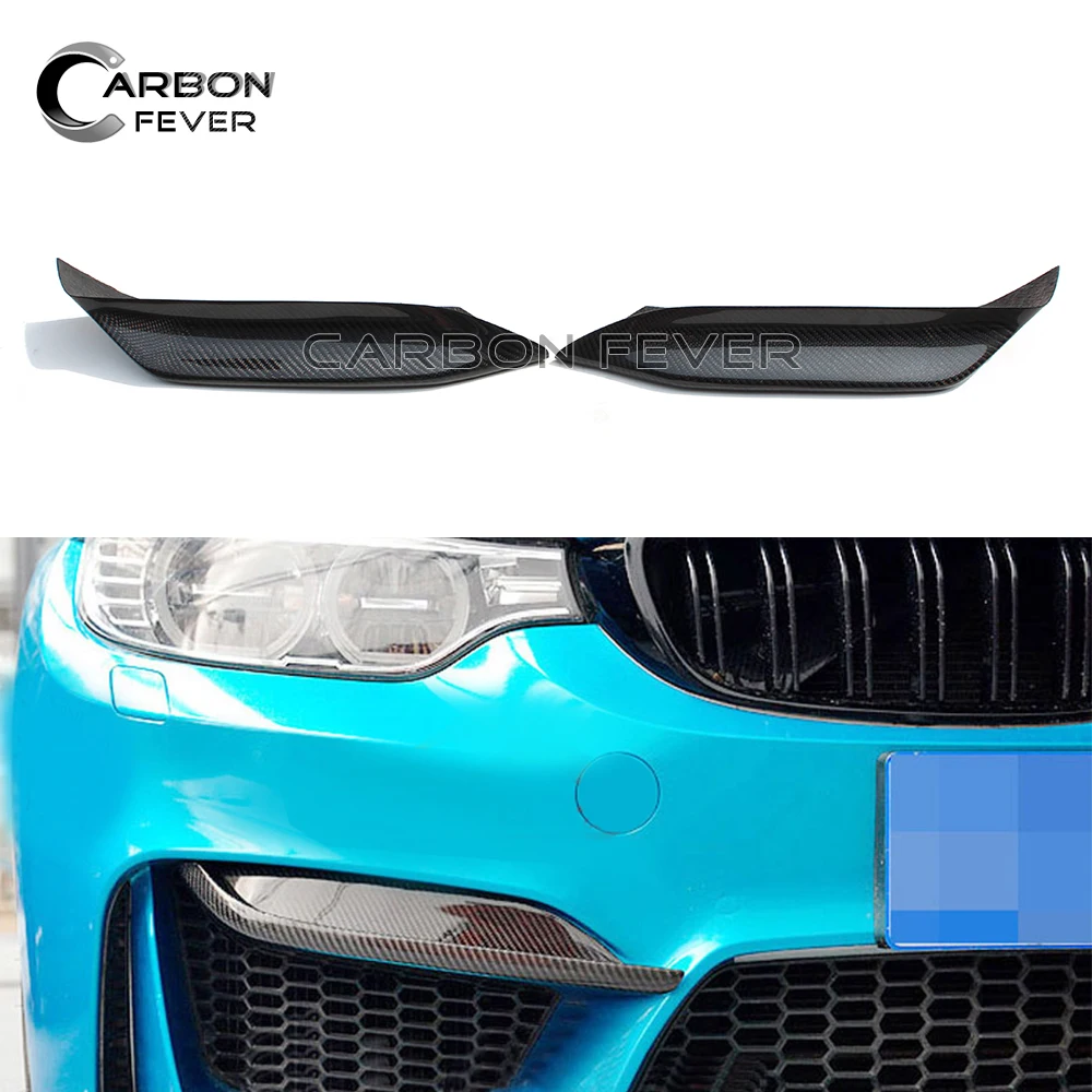 

Carbon Fiber Front Bumper Splitter for BMW F80 F82 2014 + Air Vent Trim