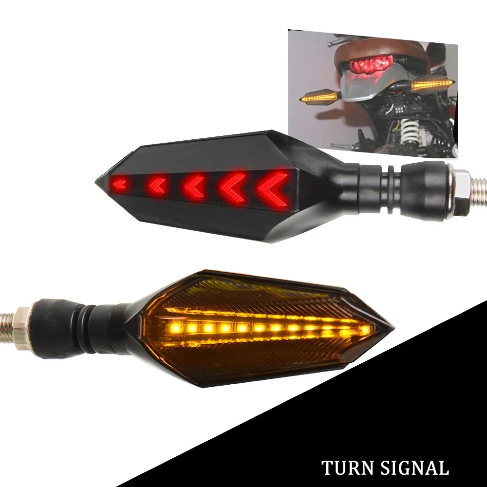 

Motorcycle Turn Signals Waterproof LED Light Tail For Yamaha YZ WR TTR XT DT 80 85 125 230 250 426 450 600 F FX X Stop Lamp