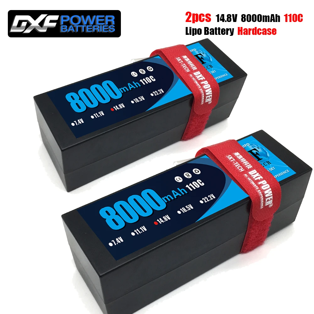 DXF 8000 мАч 14 8 в 110C/220C Lipo батарея твердом чехле Deans/XT60/XT90/EC5/XT150 вилка для 1/8 1/10 Багги Tuggy