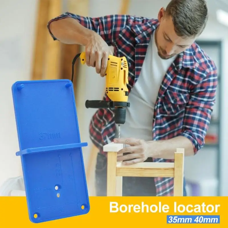 Dropship 35mm 40mm Hinge Hole Drilling Guide Locator Opener Template Door Cabinets DIY Tools For Woodworking Hand Set | Инструменты