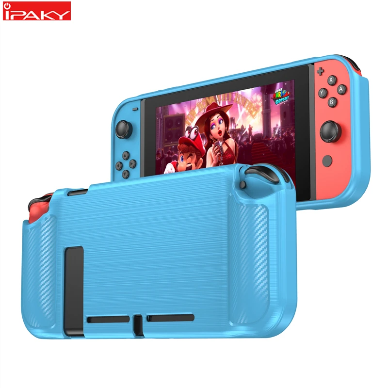 

Гибридный защитный чехол для Nintendo Switch, силикон, углеродное волокно