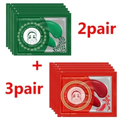 5pair style 11 EFERO, 5 пар = 10 шт., коллагеновая маска для глаз, подушечки для глаз, гидрогелевые патчи для ухода за кожей, маска для глаз, против темных кругов, против отечности, маска для лица - Цвет: 5pair style 11