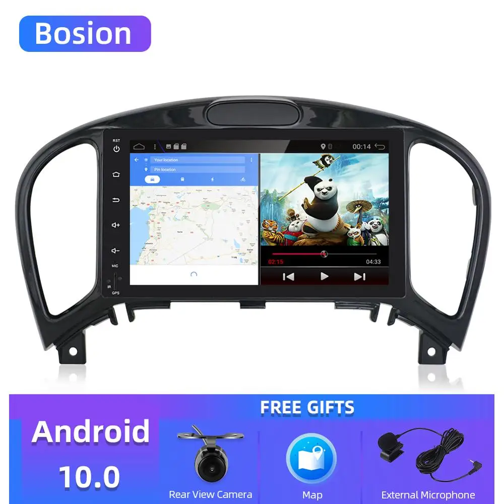 Автомагнитола Bosion 8 дюймов Android 10 0 мультимедийный DVD плеер для NISSAN JUKE 2004 2016