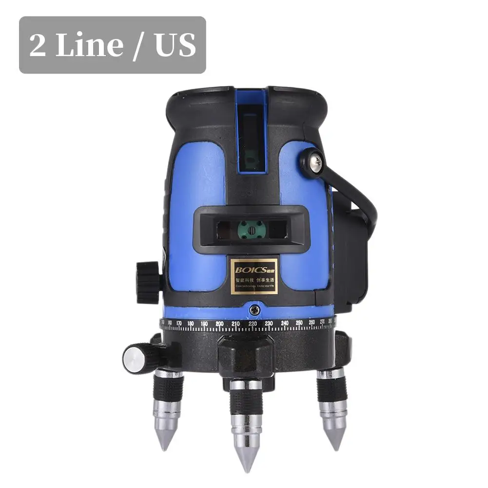 Самонивелирующийся зеленый лазерный уровень 2 линии вилка стандарта США и 3