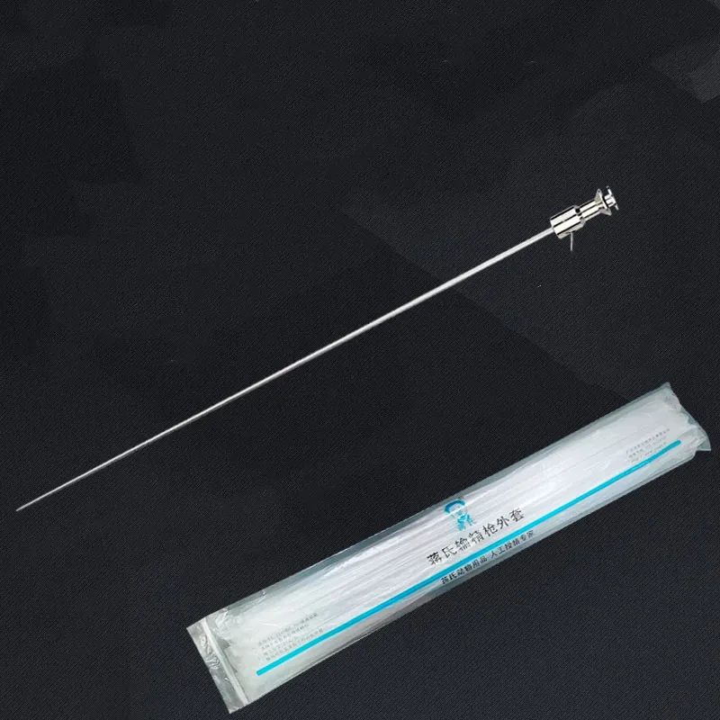 

46CM COW Insemination Gun 304 Stainless Steel Cattle Farm Artificial Insemination Animal Breeding Equipment Livestock AI GUN NEW