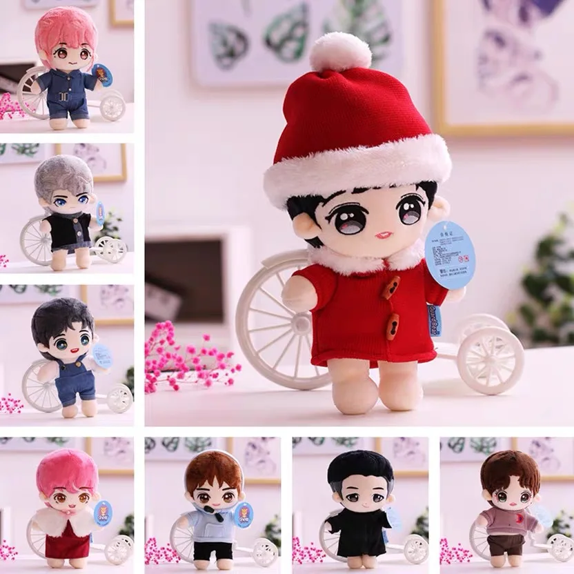 Kpop плюшевые игрушки XIUMIN SUHO LAY Chen Kris D.O Oh SeHun KAI Luhan Мягкая кукла прекрасный герой на