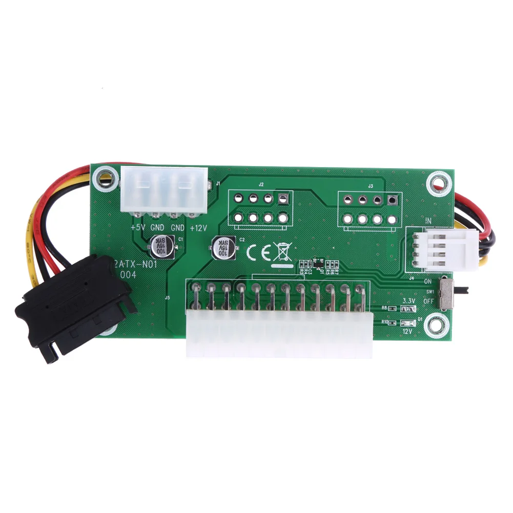 

PC Desktop ATX 24-Pin Dual PSU Power Synchronous Start Notebook Smartphone Expansion Converter for Bitcoin Miner Mining