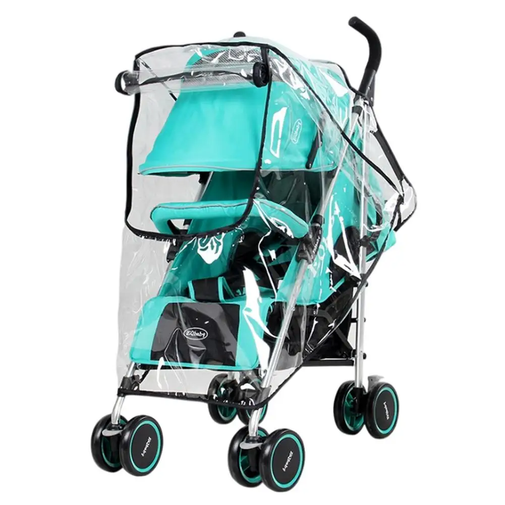 

Универсальный Водонепроницаемый чехол от дождя для детской коляски EVA пылезащитный ветрозащитный чехол на молнии для коляски ветрозащитны...